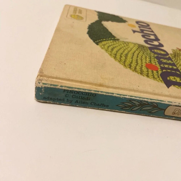 Vintage 1953 Adventures of Robin Hood and Pinocchio Double Sided Book Hardcover - Picture 4 of 16